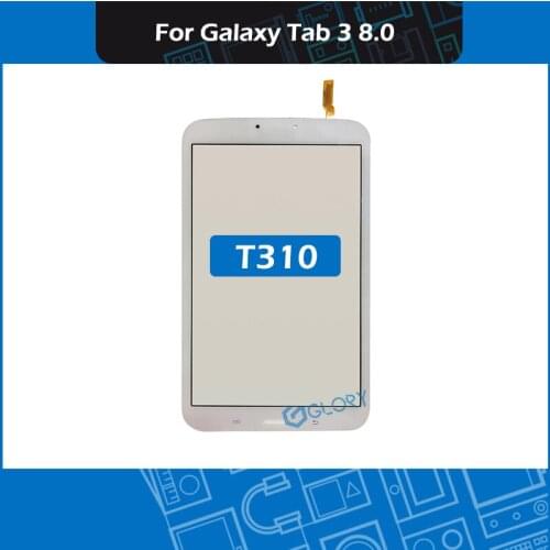 New White 8'' T310 For Samsung Galaxy Tab 3 8.0 SM-T310 Front Touch Screen Digitizer Panel Glass Replacement