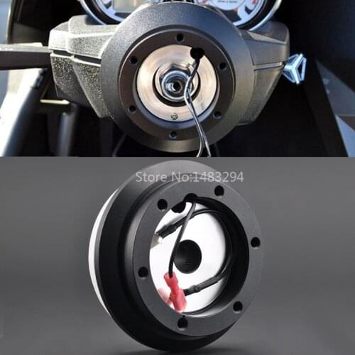 Black Racing Steering Wheel Short Hub Adapter Boss Kit Fit For Honda Accord Civic Odyssey
