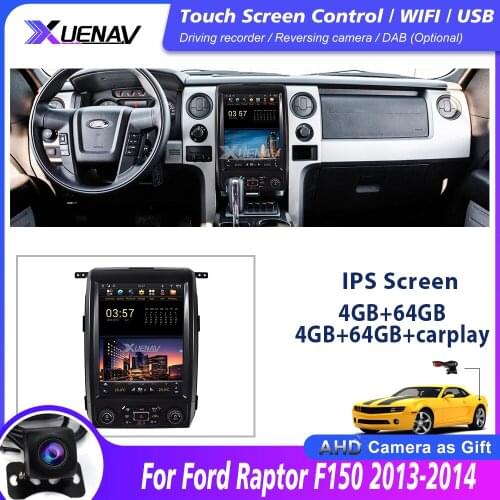 Tesla Style Android auto GPS Navigation for Ford Raptor Ford F150 2013 2014 Car DVD Player for ford Auto Radio Multimedia Playe