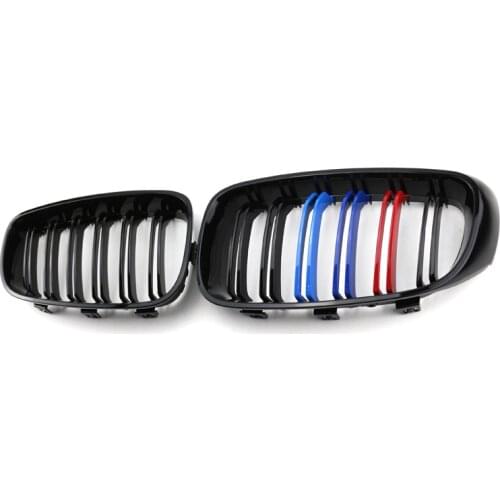 Car Front Bumper Kidney Grill Grilles For BMW 3 Series GT F34 2013-2020 328i 335i XDrive Double Line M Style