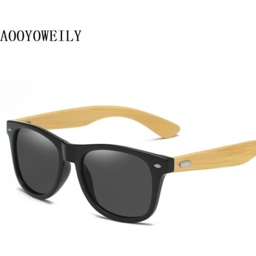 High-quality Bamboo Wood Sunglasses Man Woman Classic Vintage Wooden Driving Male Sunglass Luxury Brand Designer Sun glasses