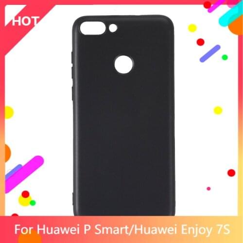 P Smart Case Matte Soft Silicone TPU Back Cover For Huawei Enjoy 7S Phone Case Slim shockproof