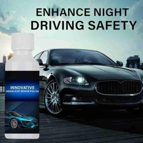 20ml Auto Headlight Renew Polish Cleaning Car Window Headlight Agent Polishing Repair Repair Headlight Bright Lamp White Cl F8W3