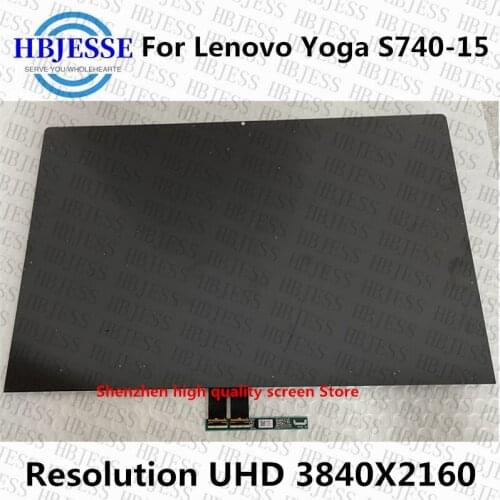 15.6'' LCD Screen Display LED Panel Front Glass Assembly with Touch for Lenovo ideapad Yoga S740-15 S740-15IRH 81NX 81NW