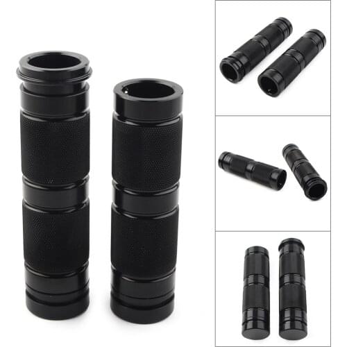 1Pair For Harley Electra Road Glide FLHR FLHX Black Electronic Throttle 1'' Hand Grips Aluminum Motorcycle Accessories