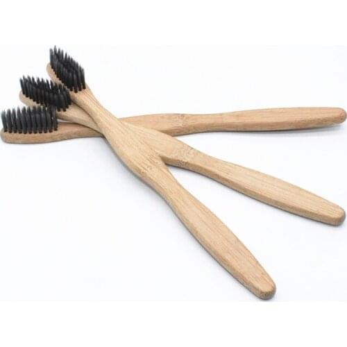 10 Pieces/Lot BambooFiber Tooth Brush Gary Bamboo Fiber Soft Bristle Eco Friendly Wooden Toothbrush Cleaning Oral Care