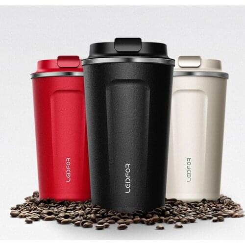 2018 Coffee Mugs with Lid Milk Stainless Steel Vacuum Flask Insulated Thermal Water Bottle Cup Beer Thermocup Coffee Thermo Mug