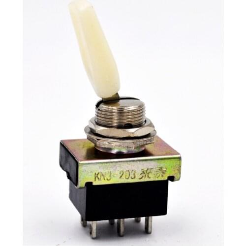 3 Position 2P2T DPDT ON-OFF-ON 12MM for hole Toggle Switch 3A 250V KN3-203