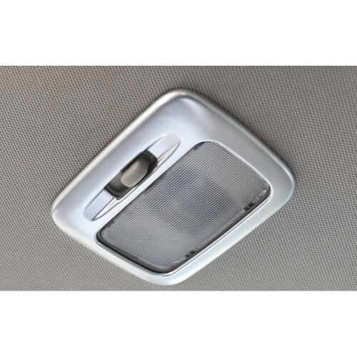 Car stick Chrome ABS rear back read reading roof light switch lamp frame trim panel for Mitsubishi Outlander 2016 2017 2018 2019