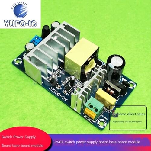Free Ship 3pcs AC-DC Power Module 12V Switching Power Supply Board 8A 100W High-Power Power Module Bare Board x-0.53g