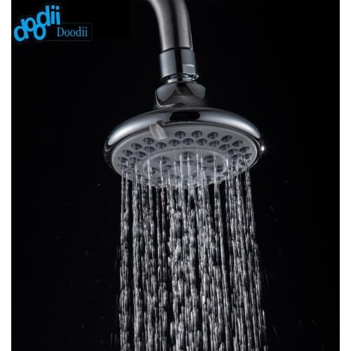 Doodii Three Function Mordern ABS Water Saving Bathroom Top Overhead Shower Chrome Finished Rainfall Round Shower Head