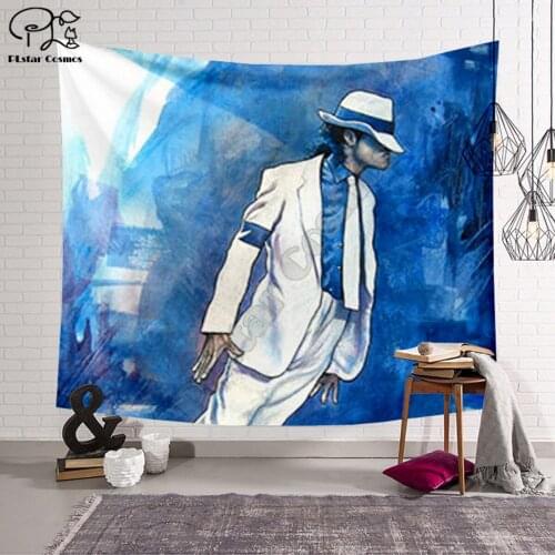 PLstar Cosmos Tapestry Michael Jackson 3D Printing Tapestrying Rectangular Home Decor Wall Hanging style-2