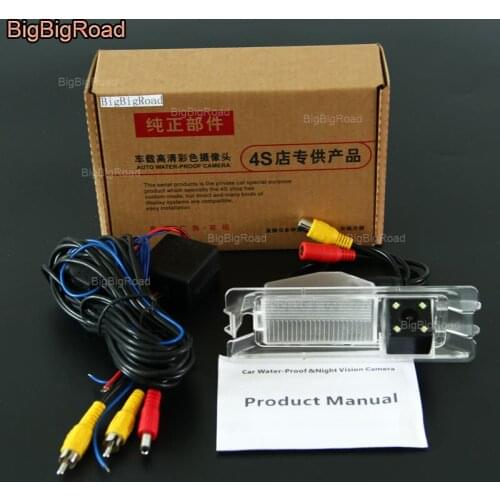 BigBigRoad Car Rear View Reversing Camera with power relay / Filter For Nissan Micra K12 K13 / March 2011 2012 2013 2014 2015