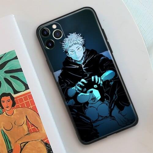 Jujutsu Kaisen Yuji Itadori Soft Silicone Glass Phone Case Cover Shell For IPhone SE 6 6s 7 8 Plus X XR XS 11 12 Mini Pro Max
