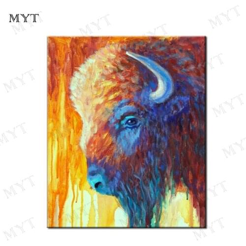 MYT Tibetan antelope Oil Painting Handpainted Abstract Oil Paintings For Living Room Decoration Modern Canvas Painting Pictures
