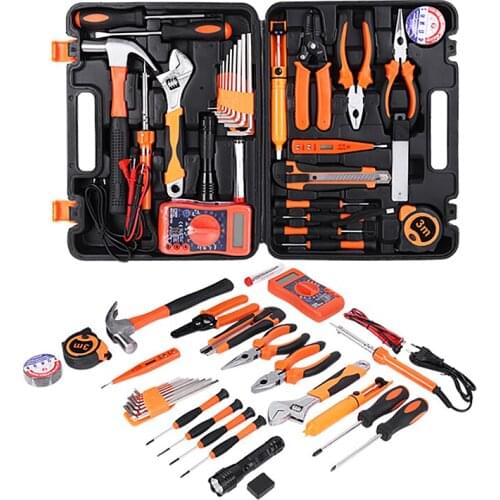 Multi Hand Tools Box Household Repair Set Hand Tool Kit Woodworking Electrician Combination of Knife Pliers Wrench Tool Set
