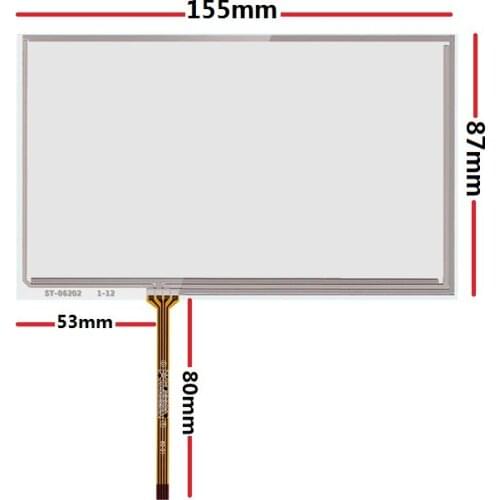 New 6.2-inch touch screen for car touch-screen DVD navigation HSD062IDW1 TM062RDH01 155*87mm