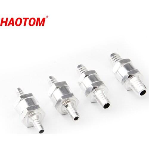 1PCS Car Fuel Pump One-Way Check Valve 6mm/8mm/10mm/12mm Aluminum Alloy Fuel Non Return Check Valve For Carburettor