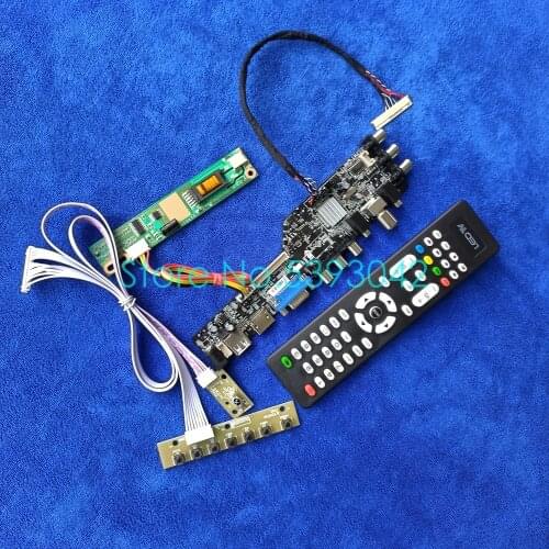 Fit LTN170X2-L01/L02/L03 digital signal 3663 30-Pin LVDS DVB-C AV USB 1CCFL 1440*900 LCD display controller drive card kit