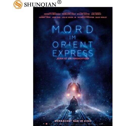 Custom canvas poster Art crime de l' Orient Express Decoration poster cloth fabric wall poster print Silk Fabric Print