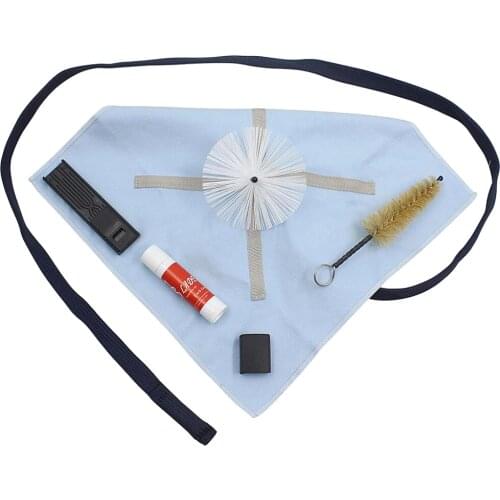 Cork Grease Mouthpiece Brush Thumb Brush Cloth Pad Reed Clip for Saxophone 6.3x4.53x1.57inch