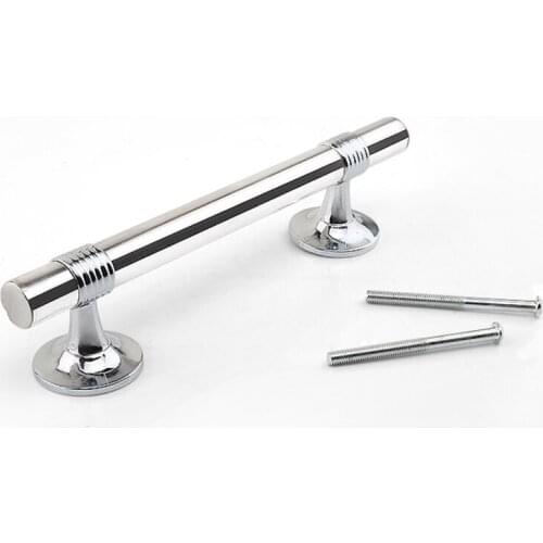 Stainless steel handle anti-theft door handle hole spacing can adjust old-fashioned door iron door metal handle