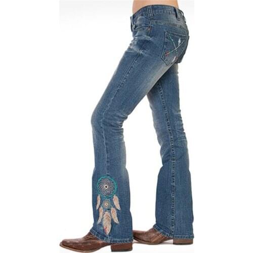 Winter Autumn Flare Baggy Stacked Mom Jeans Vintage High Waist Blue Graphic Wide Leg Jeans Women Y2K Denim Plus Size Cargo Pants