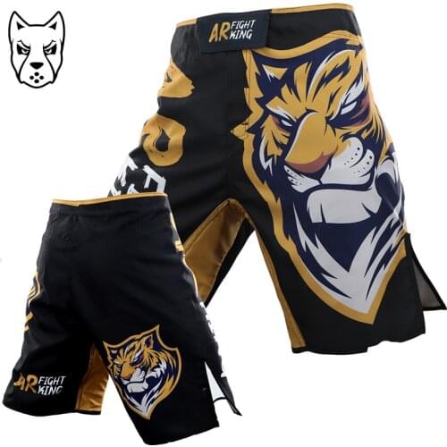 MMA Shorts White Tiger Boxing Trunks Motion Jiu-Jitsu Pants High Quality Muay Thai Shorts Kick boxing MMA Training Fightwear