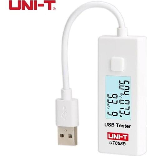 UNI T UT658B USB Tester Phone Computer Charging Voltage Current Energy Monitor LCD Backlight