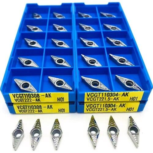 VCGT110302 VCGT110304 VCGT110308 AK H01 aluminum blade lathe cutting copper and aluminum woodworking tools with SVJCR handleVCGT