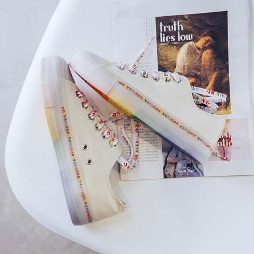 QWEDF 2019 Women Canvas Sneakers Comfortable Shoes Vulcanize Flats Casual Chaussure Lace-up Ladies Trainers Footwear X9-86