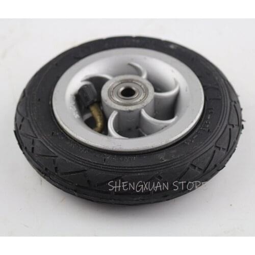 5 Inch tire Pneumatic Wheel Gocart Caster 5x1 tyre Wheel Using Metal Hub 5X1 Pneumatic Tire With Inner Tube Electric Vehicle