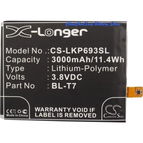 Cameron Sino 3000mAh Battery BL-T7 for LG D800, D801, D802, D802TA, D803, D805, DS1203, G2 L-01F, LS980, Optimus G2, VS980