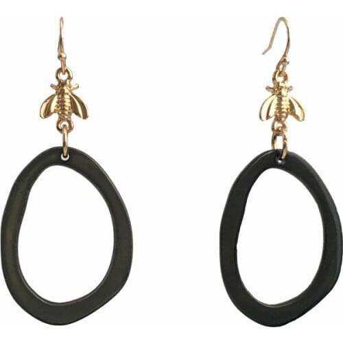 Tortoise Color Leopard Print Acrylic Acetic Acid Sheet Geometric Circle Square Oval linking Long Drop Earrings for Women Girl