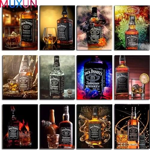 MUXUN Diamond Painting Wine Bottle 5d Diy Cross Stitch Full Square Diamond Mosaic Icon Decoration Home Gift Handmade A9002