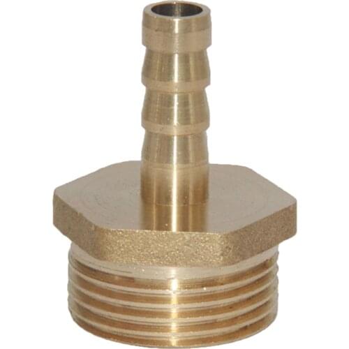 BSP to Brass 90Deg Male Elbow/Straight Barb Hose Tail Pipe Gas Coupler Connector