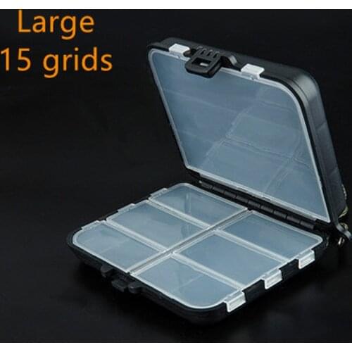 9 or 15 Compartments Storage Case Fishing Tool Lure Spoon Hook Bait Fishing Case Fishing Tackle Box Holder Accessories Pesca