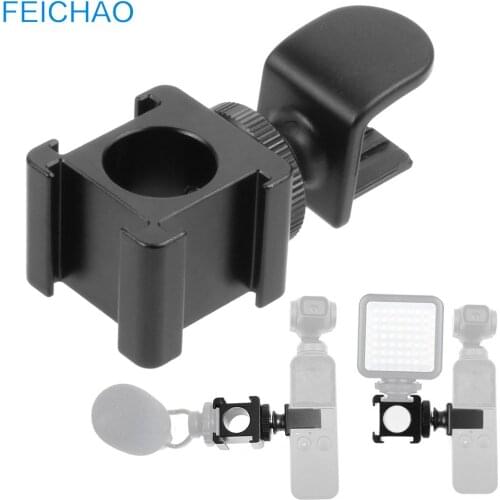 For DJI Osmo Pocket 2 Handheld Gimbal Hot Shoe Mount Adapter Microphone Bracket Holder Mobile Phone Clip Data Cable for Pocket2