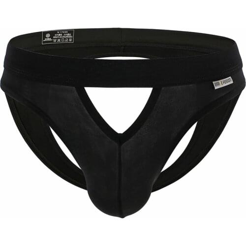 Mens Sexy Briefs Jockstrap Gay Underwear Thongs Hollow Out Underpants Men Briefs Open Butt Panties