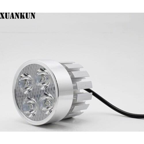 XUANKUN Electric Car Lamp 12-80Vled Headlamps Motorcycle Battery Car Modified Headlamps Lamp Outside the Spotlight 12W