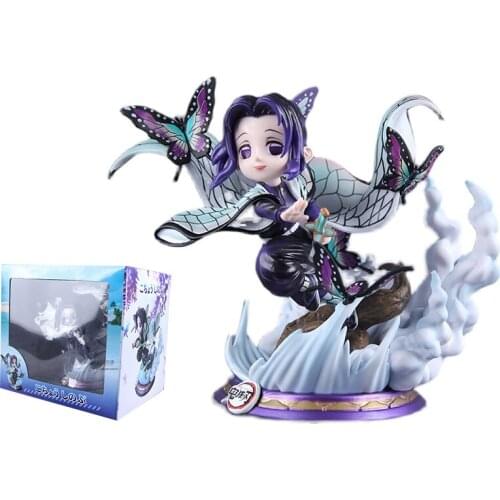 Demon Slayer Figure Kochou Shinobu Anime Figure Battle Special Effects Scene Model Action Toy Figure Toys for Children