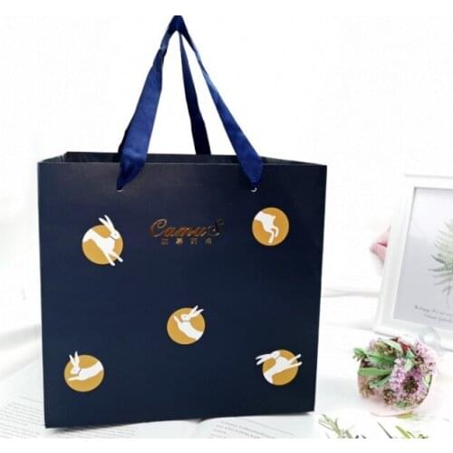 Custom packaging black paperbags with logo print Retail bolsas de papel personalizadas Shopping Paper Gift Bag --XP2099