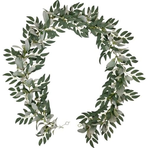 Artificial Eucalyptus Garland Home Wall Hanging Decoration Christmas Hot New 185CM Leaves Quality Wedding Background Fake Vine