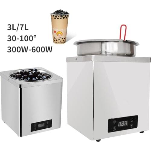 220V Food insulation container Pearl Warmer Boba Insulation Pot 7L for Milk Tea Shop Stainless Steel Food Warmer Pearl Machine