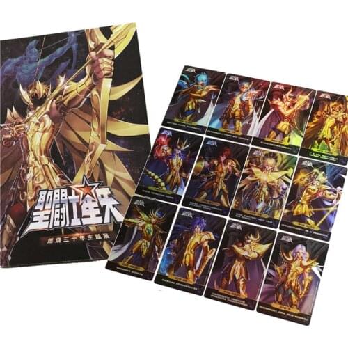 Saint Seiya Gold Saints Collection Card Flash Card 30th Anniversary Cardbook 30th Anniversary Theme Exhibition Commemorative