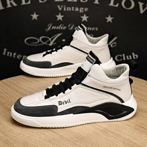 Man Shoes Sport Men Mens Sneakers Shoes For Men Sports Leather Bona Mens Casual High Top Cool Big Chunky Male