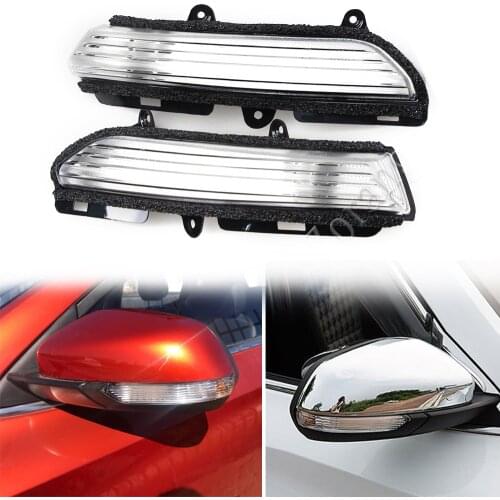 MIZIAUTO Rearview Mirror cover Turn Signal Light For MG GT GS Generel Side Door Rear View Mirror Lamp High Quality Without Bulbs