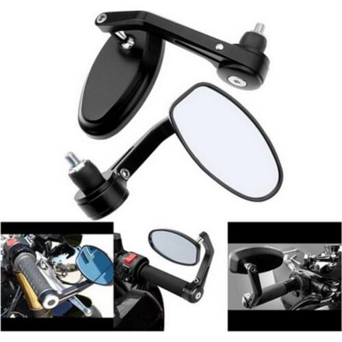 7/8" Motorcycle Mirror Rear View Side Mirror 22mm Motorbike Handlebar End 360 Degree Swivel fit for Aprilia Cafe Racer Victory