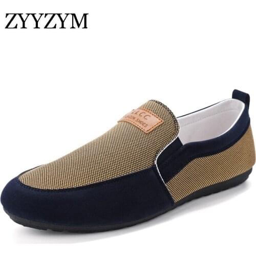 ZYYZYM Mens Casual Shoes Spring Autumn 2021 New Canvas Trend Versatile Student Loafers Shoes