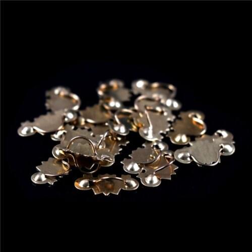 20pcs 1/12 Hardware Golden Metal Drawer Handle Pulls Toys Doll house Miniatur Furniture for Children Kids Doll House Accessories